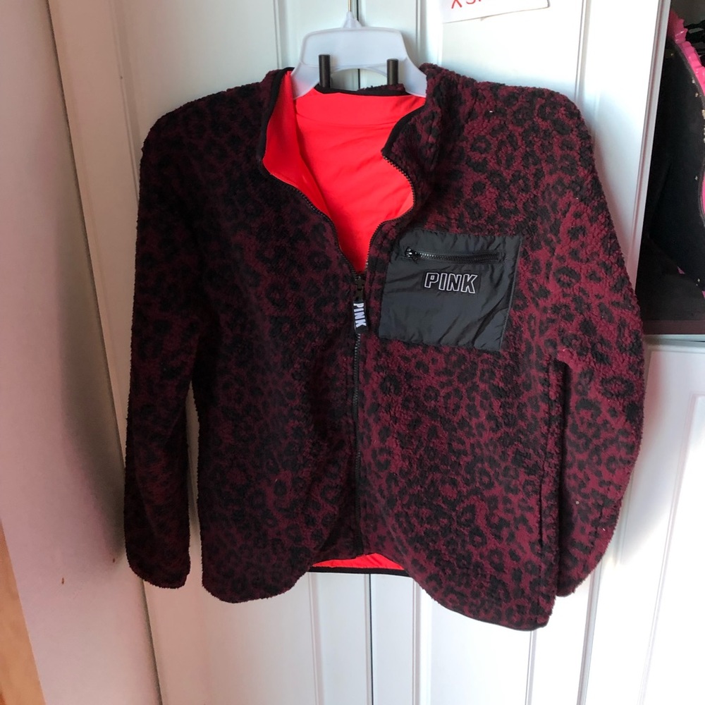 Nwt Victoria Secret PINK XS reversible Sherpa coat
